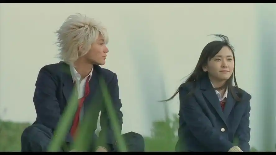 有一部校园日剧,叫什么天空的,男主是一头白发,女主是叫美嘉还是叫