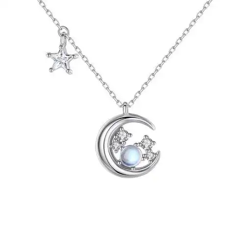 星月小众设计项链纯银锁骨简约个性气质网红项链