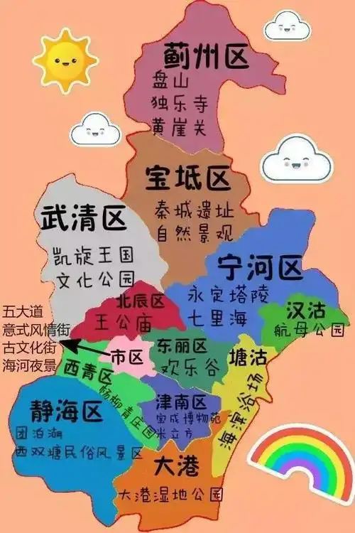 有人把天津地图画成了这样看到宝坻无语了