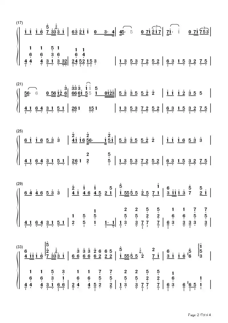 钢琴曲|2019抖音热曲《你笑起来真好看》五线谱及简谱