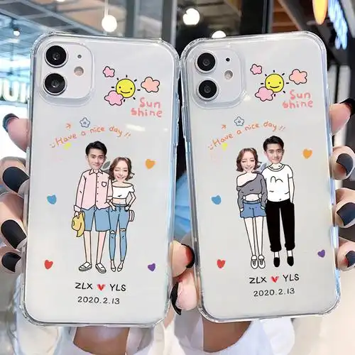 情侣手机壳定制款任意机型