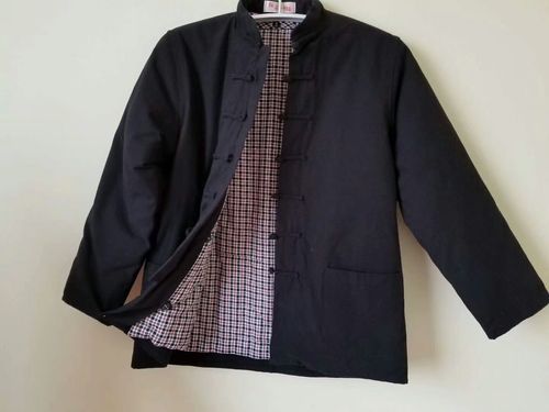 冬款复古纯棉老粗布唐装棉花袄棉服 中老年活里活面加厚棉衣外套