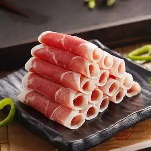 东来顺 国产羔羊原切后腿羊肉卷400g冷冻 火锅食材羊肉片草饲散养