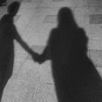 影子背影图