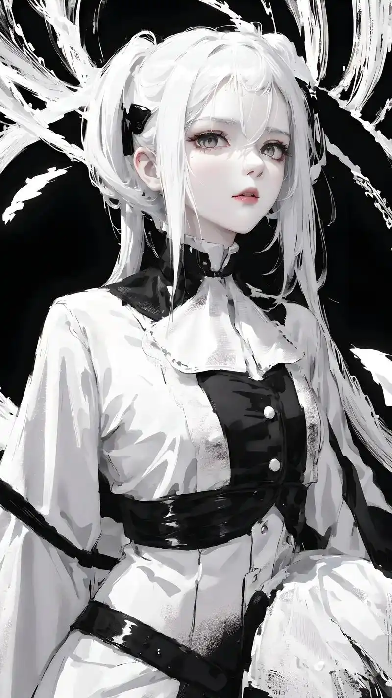 这种黑白调调的有人喜欢吗96#高清壁纸 #美图分享 #二次元 - 抖音