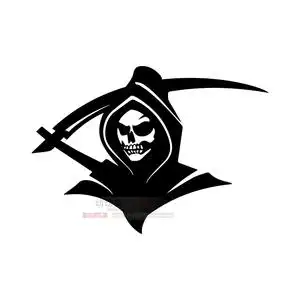 恶魔骷髅头汽车贴纸魔鬼引擎盖保险杠车门划痕遮盖装饰贴画