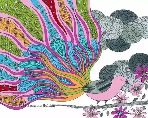 这些动物线条装饰画真是美腻极了