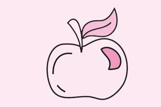 苹果简笔画简单画法步骤图片大全,图片,简笔画-学笔画