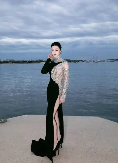 戛纳电影节:范冰冰出席中法电影人招待会,豪放不羁_元素_风格_的设计