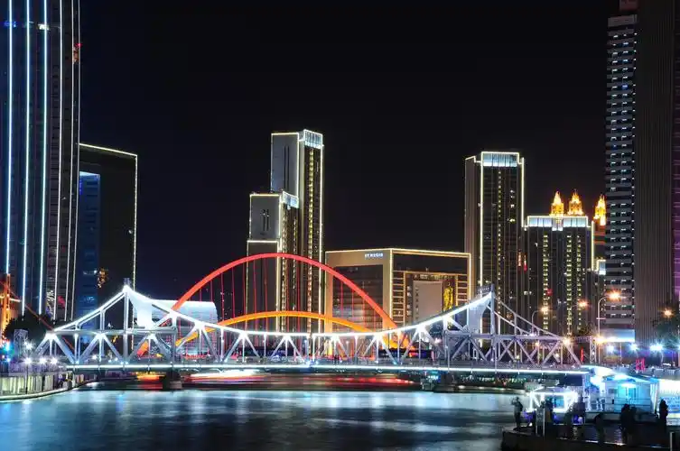 天津海河夜景