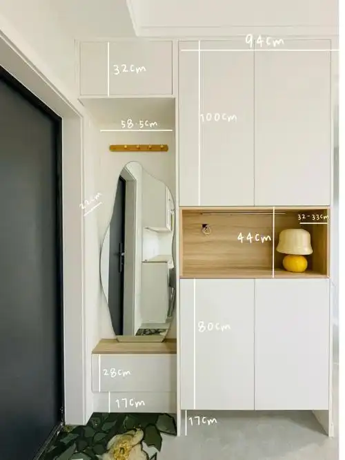 窄入户鞋柜|鞋柜尺寸来啦78