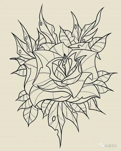 newschool纹身手稿彩稿与线稿