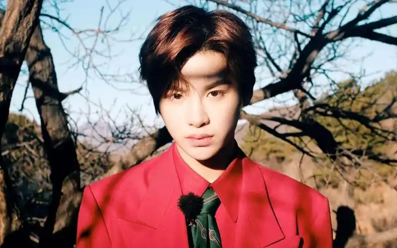 时尚帅气西装男孩黄明昊慵懒户外写真,高清壁纸图片,大陆明星-回车