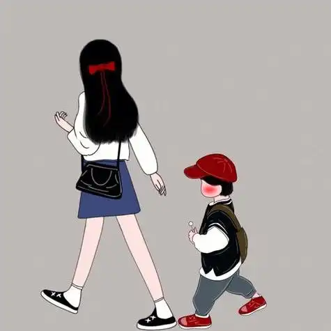 兄妹二人的卡通手绘头像 卡通头像图片大全 -【爱个性】