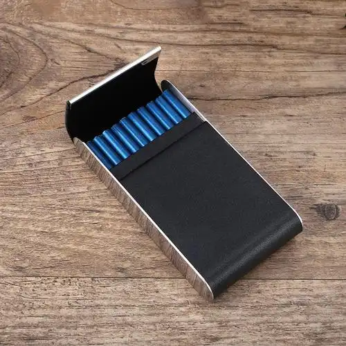 60京选好货德国mnlyz不锈钢细烟盒20支装薄男女士便携香菸盒刻字