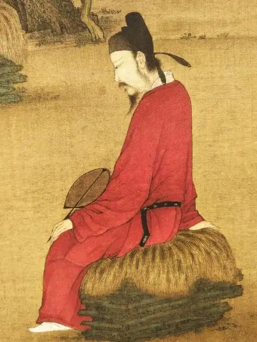 《听琴图》是一幅优秀的中国人物画.