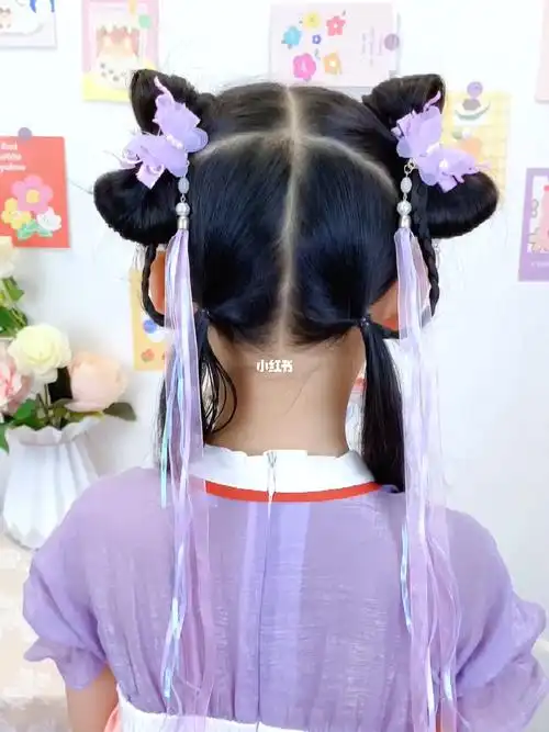 儿童古风汉服发型