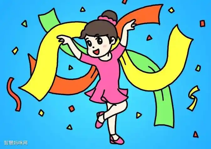 跳舞动作简笔画简单易学