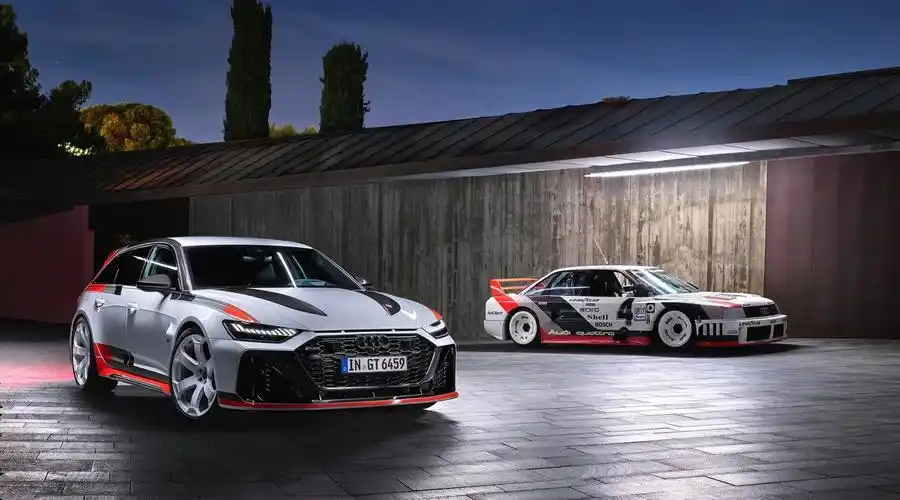 奥迪rs6avantgt全球首发这是台33秒破百的限量旅行车