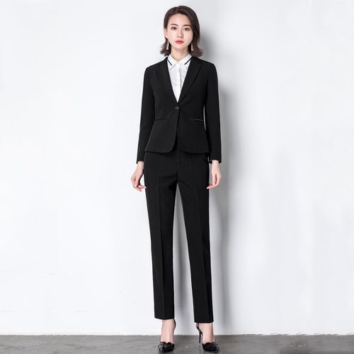 瑧鸟春秋款修身小西装酒店ol工作正装西服外套面试气质职业套装女8019