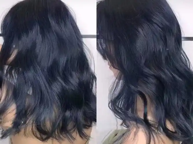 蓝黑色头发适合什么肤色?这几款黄皮女生染上也显白