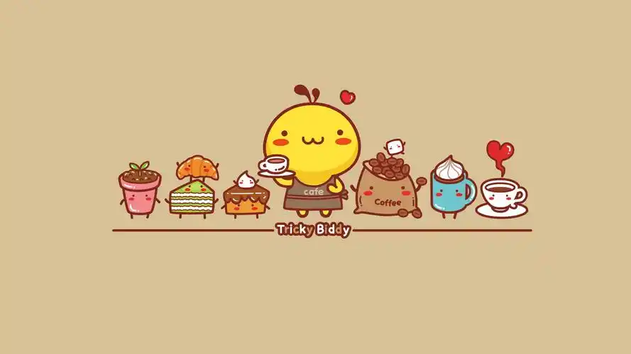 油爆叽丁可爱卡通高清图片桌面壁纸