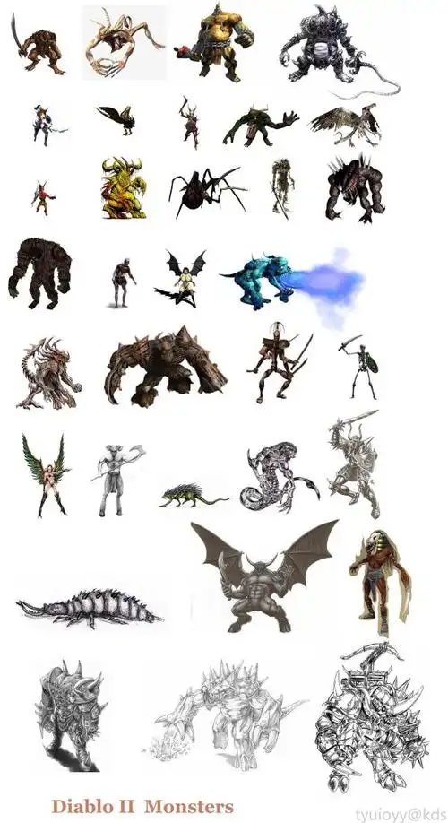 暗黑2怪物图鉴大家能认出多少?-宽带山kds-宽带山社区-城市消费门户