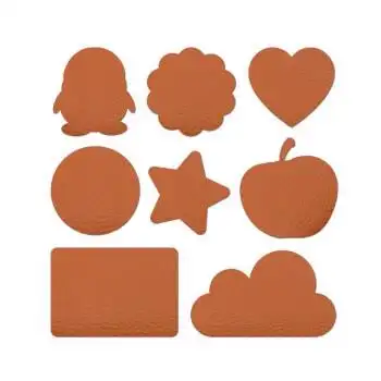 免烫自粘皮革补丁贴3m背胶沙发修补形状图案布床头卡座皮革巧克力色