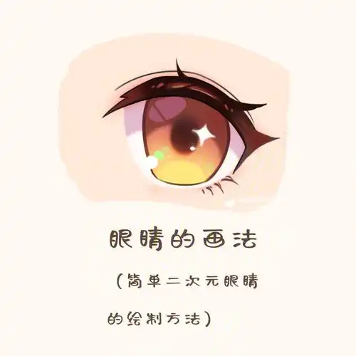分享一个二次元基础眼睛的画法