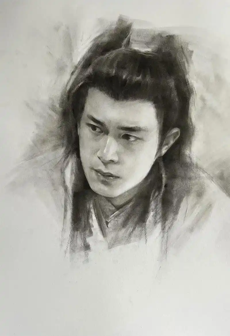 平平无奇古天乐… #素描 #人物肖像 #白古盛世美颜 - 抖音