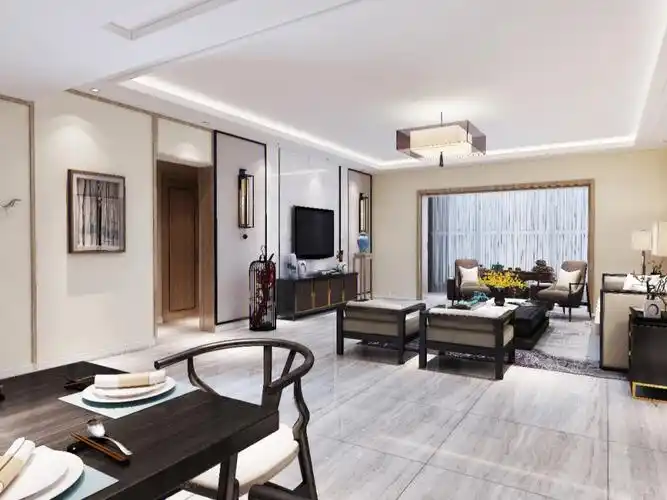 现代简中式装修设计效果图