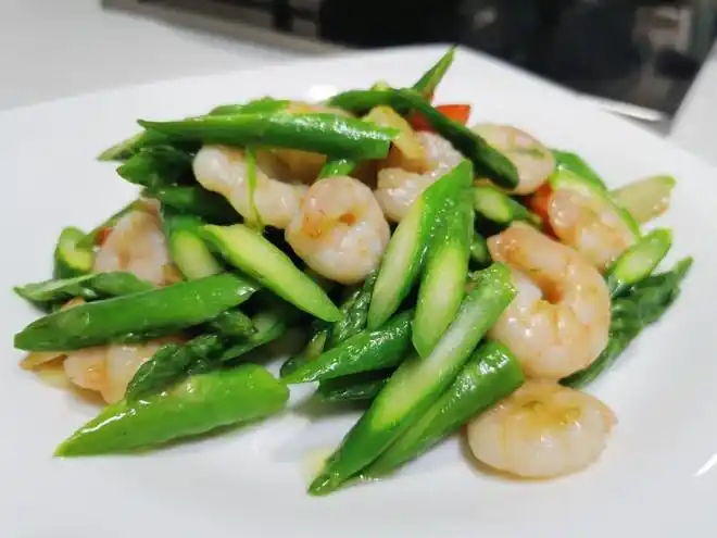 芦笋虾仁的做法