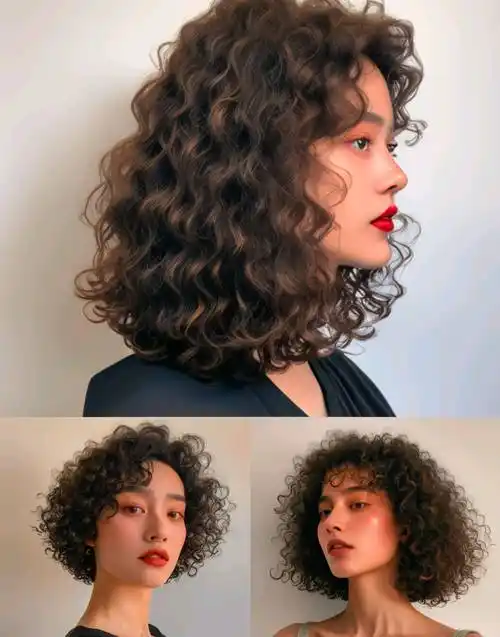 今冬女士发型别乱整,最美还是羊毛卷全头烫,复古时尚真洋气_女性_展现