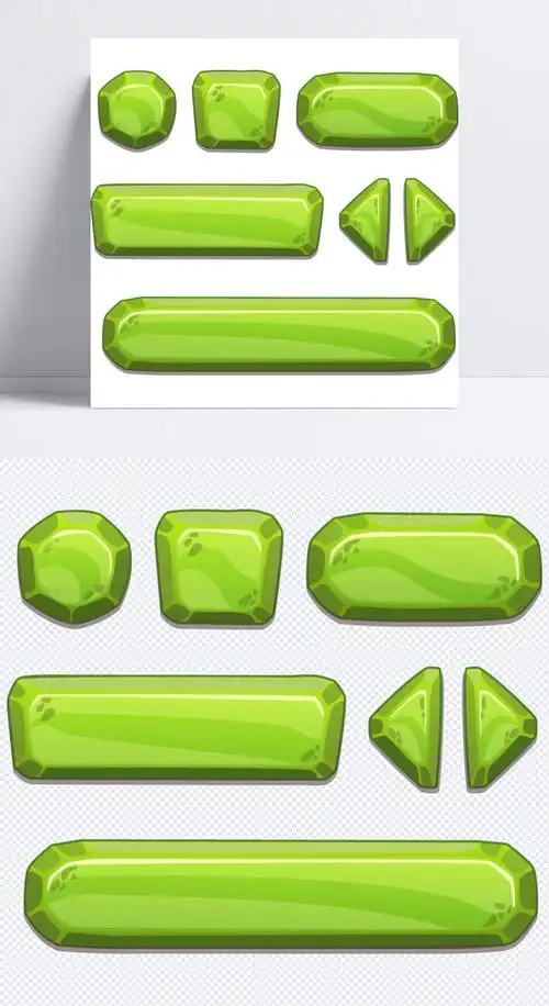 卡通手机游戏按钮矢量素材