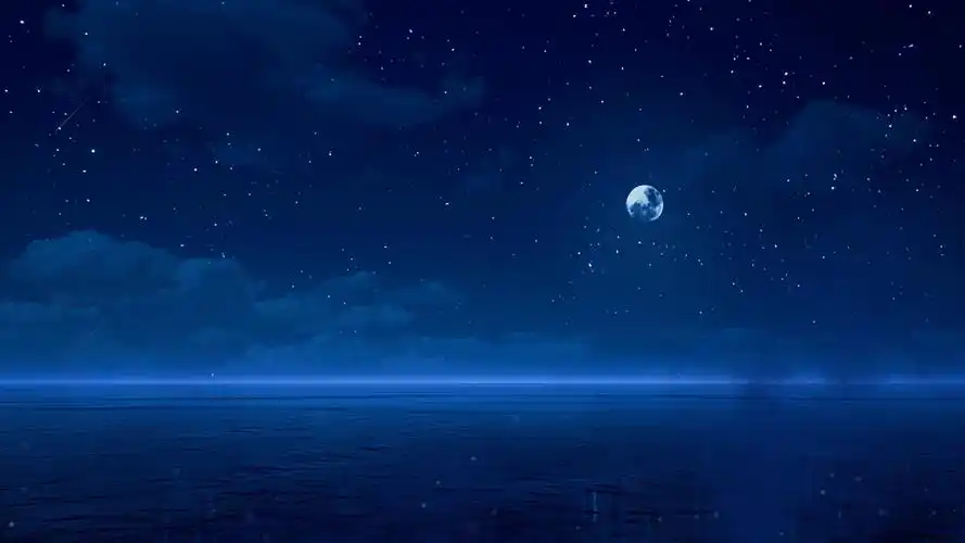 婚庆背景蓝色唯美星空粒子mp4背景视频星空背景