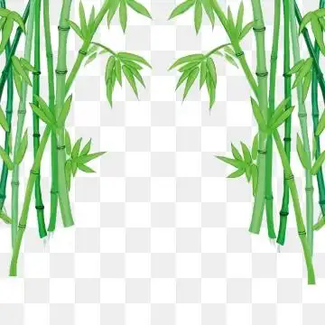 清新绿色竹林元素, 绿色, 绘画, 卡通 png图片和剪贴画
