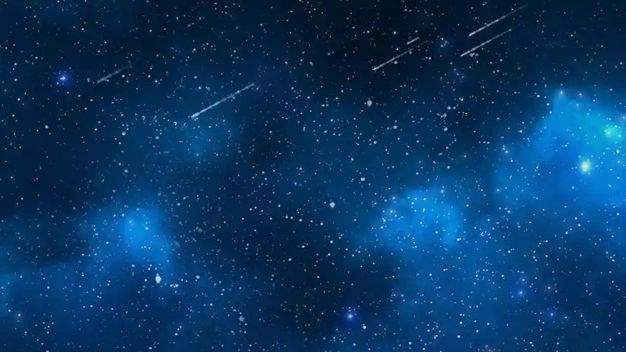 蓝色星空背景粒子科技感梦幻流星雨粒子星空背景