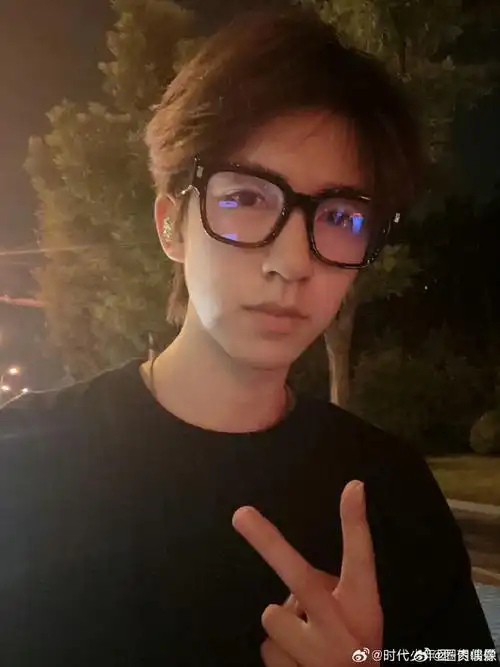 贺峻霖链条眼镜