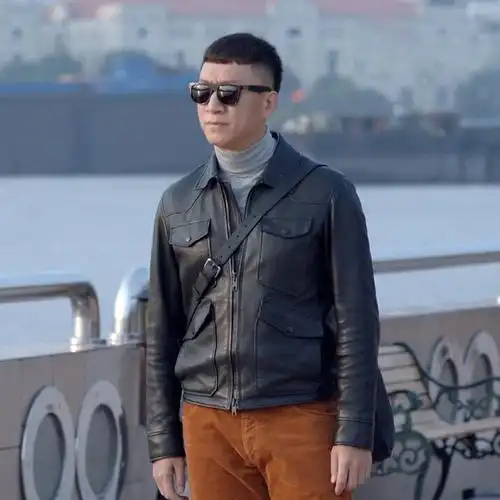 好先生陆远孙红雷同款2016男装秋冬黑色