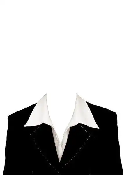 请ps大师帮我p一张工作照,4寸穿女式白衬衫,藏蓝色西服~谢谢啦