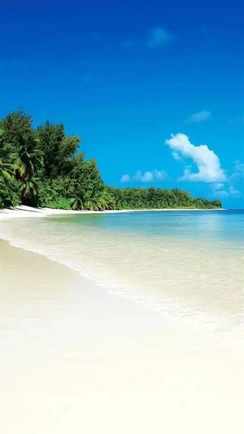 大海沙滩海天一色