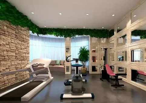 40平米家庭私人健身房装修效果图卧室客厅改健身房布局设计图