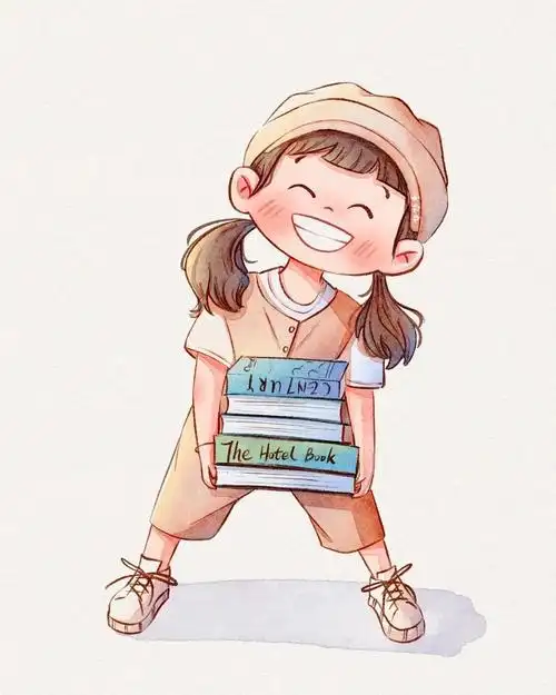 插画|可爱风治愈系人物插画,我的笑容可以治愈你