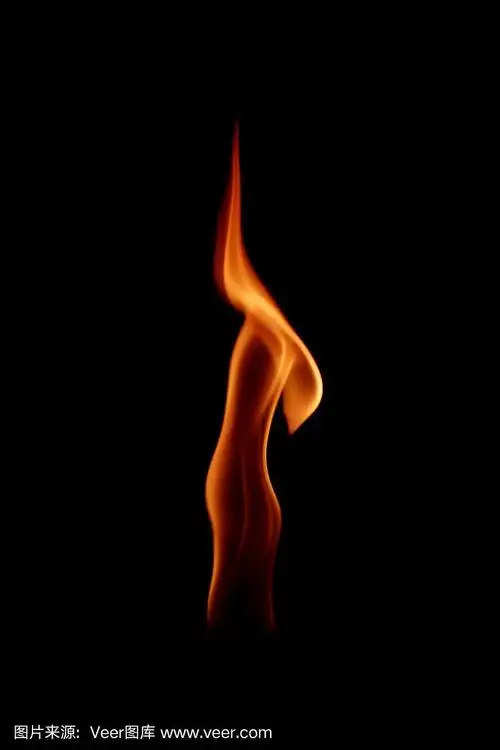 抽象的火焰上的黑色火焰