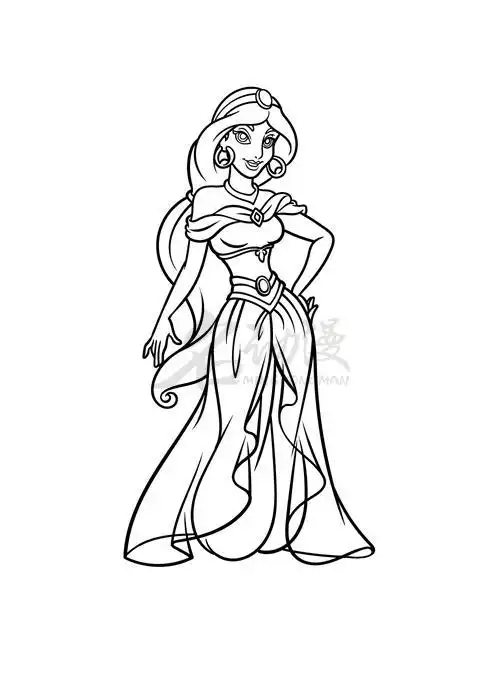 茉莉公主怎样画