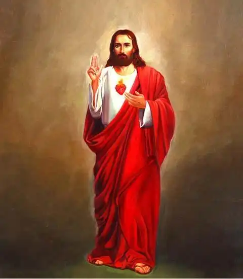 欧美 守护信仰 金色天主耶稣头像椭圆形吊坠 钛钢项链 男女饰品