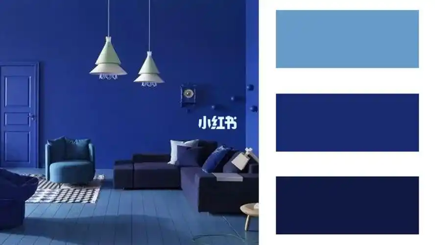 关于蓝色可以搭配什么颜色?的配图及描述