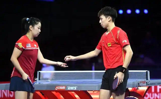 世乒赛广东选手林高远一日三胜