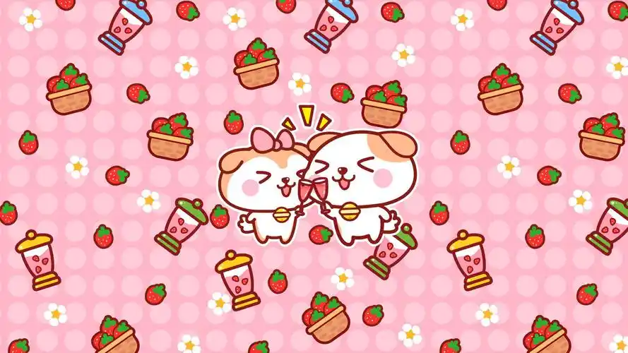 秋田君可爱卡通电脑桌面壁纸图片