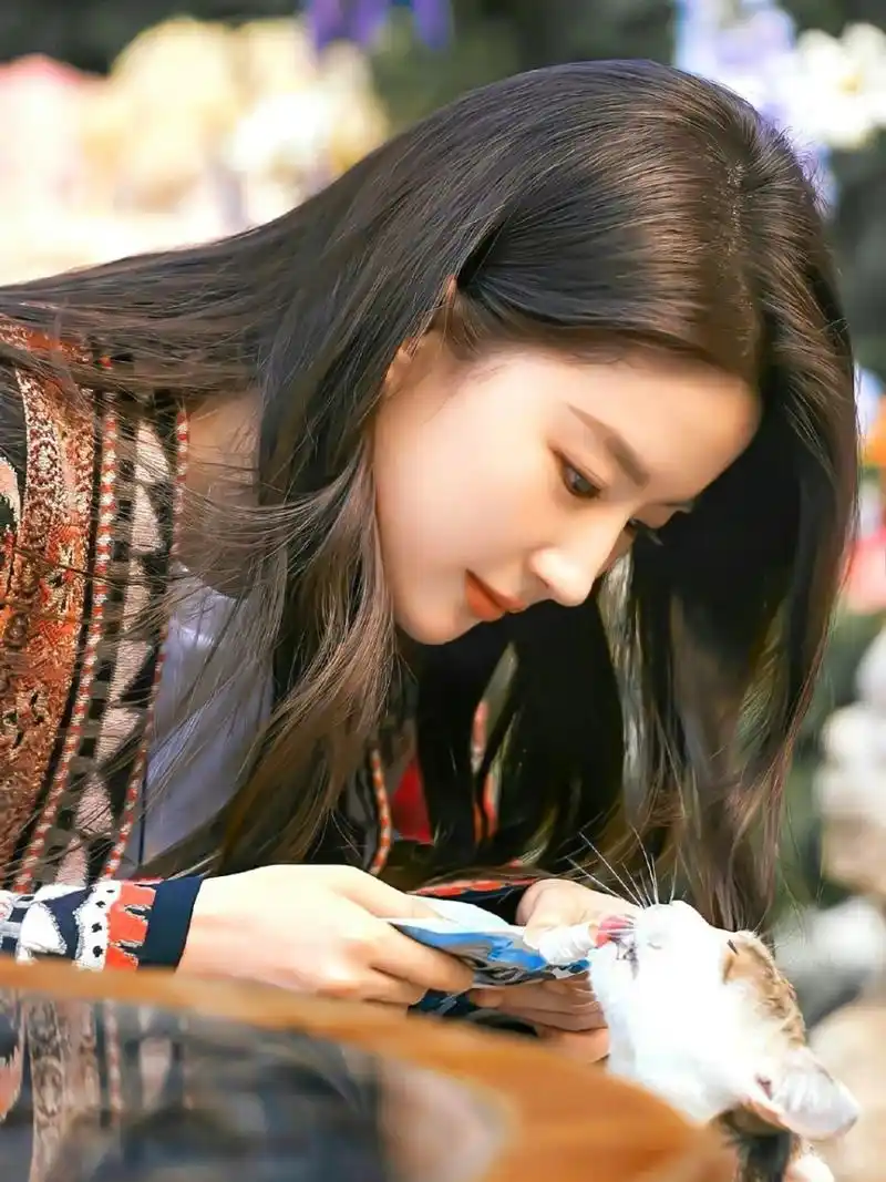 刘亦菲玫瑰高马尾造型